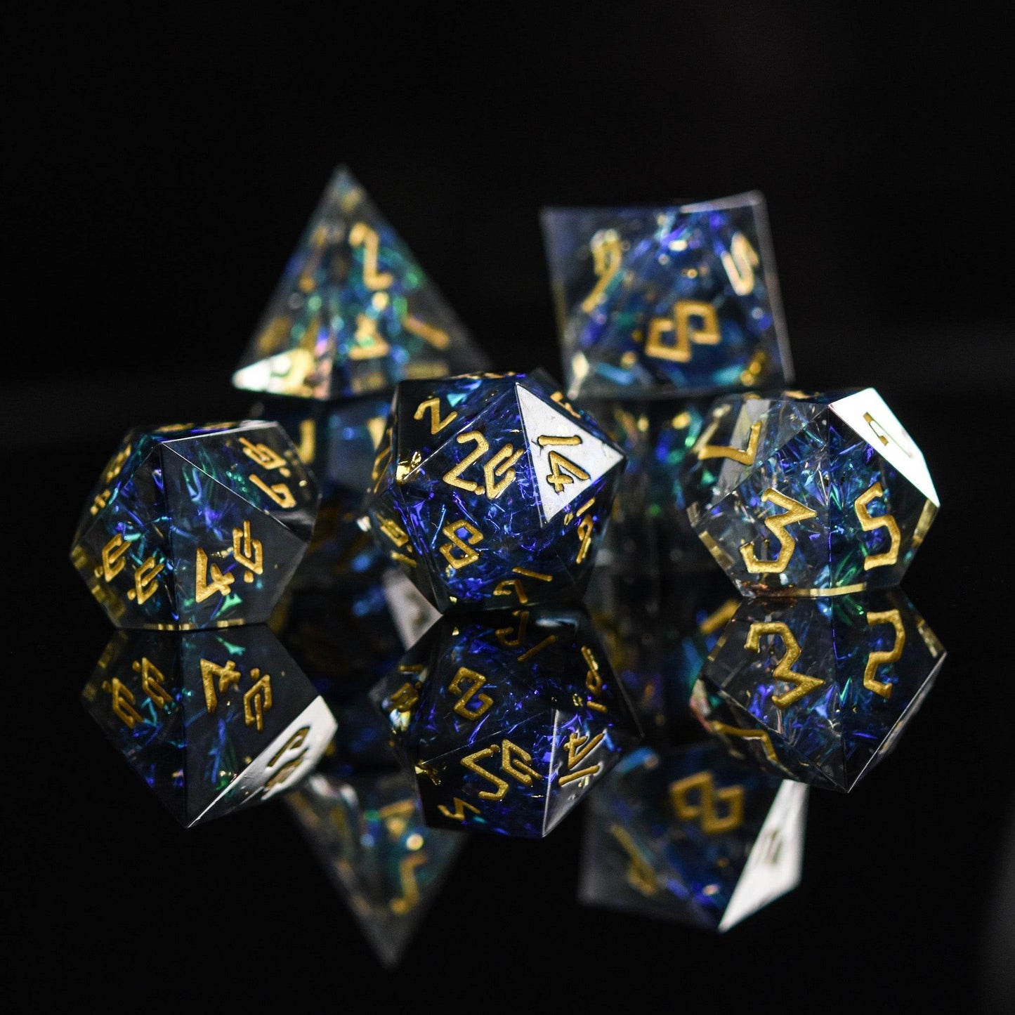 Dark Star Sharp-Edged Resin Dice Set - 