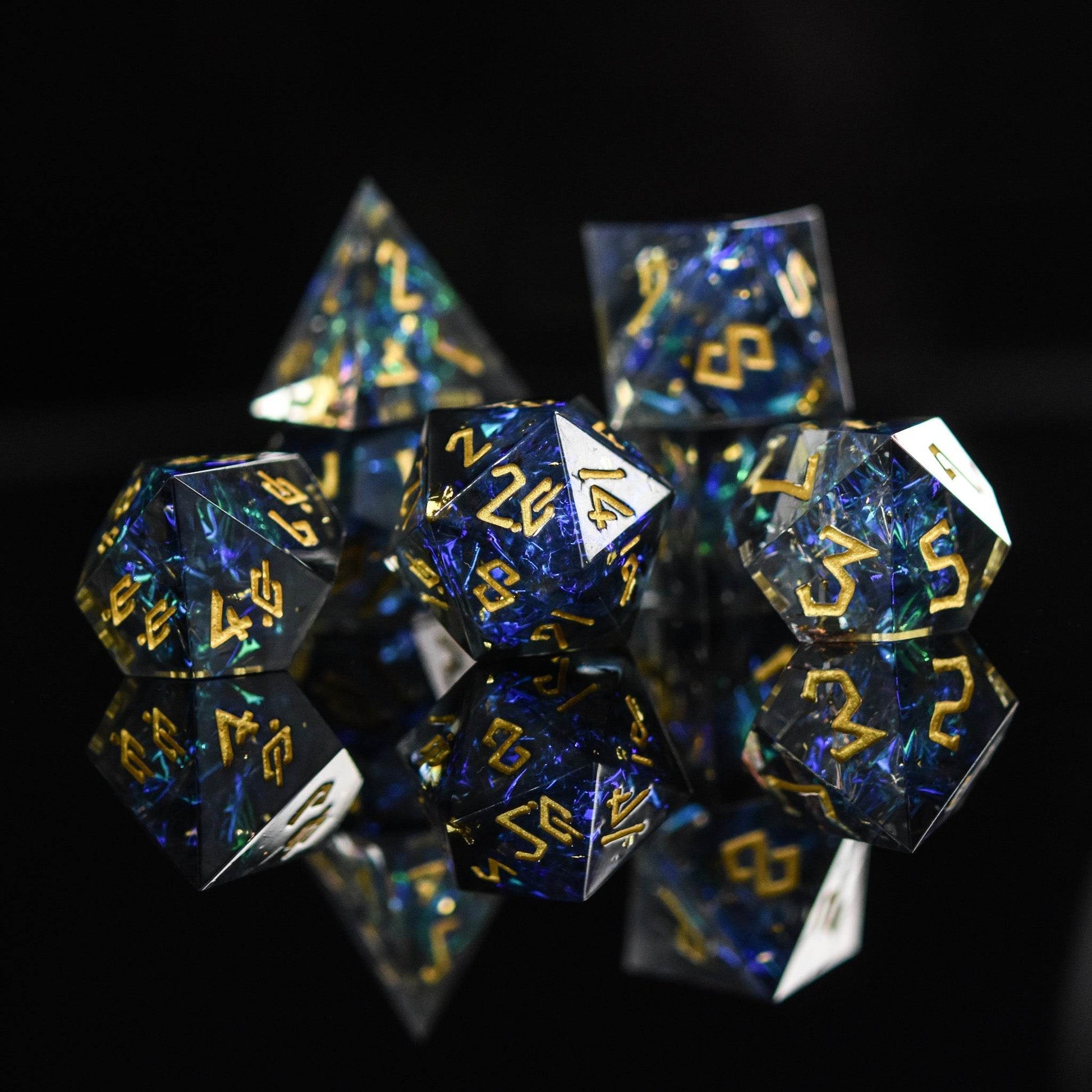 Dark Star Sharp-Edged Resin Dice Set - 