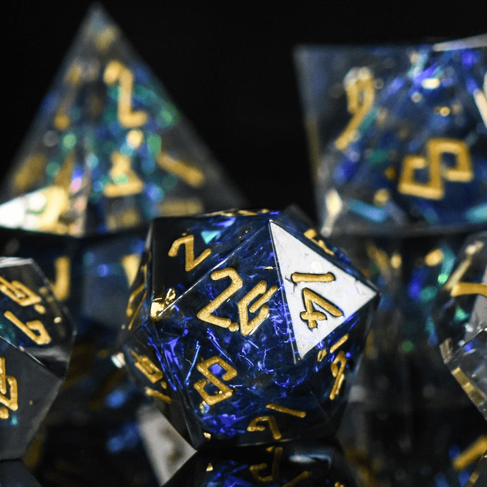 Dark Star Sharp-Edged Resin Dice Set - 