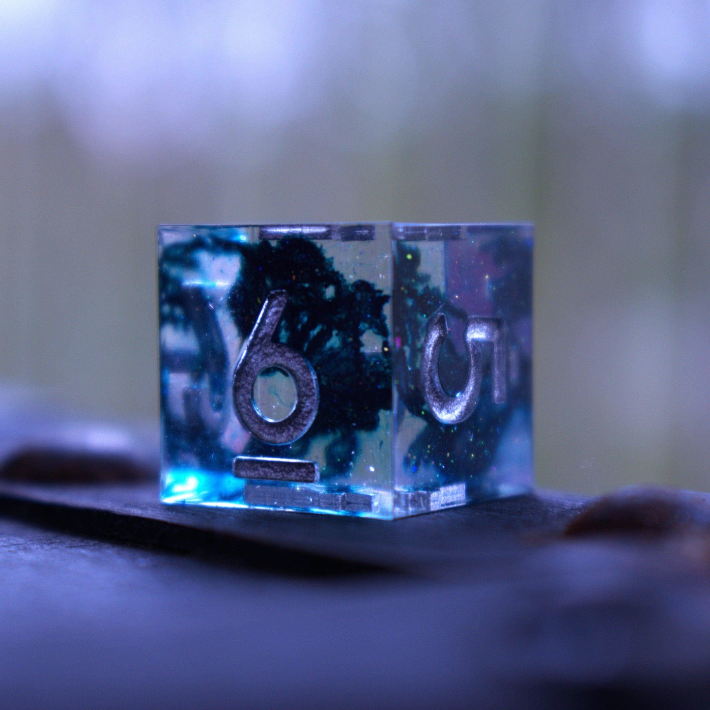 Dark Tide Sharp-Edged Resin Dice Set - 