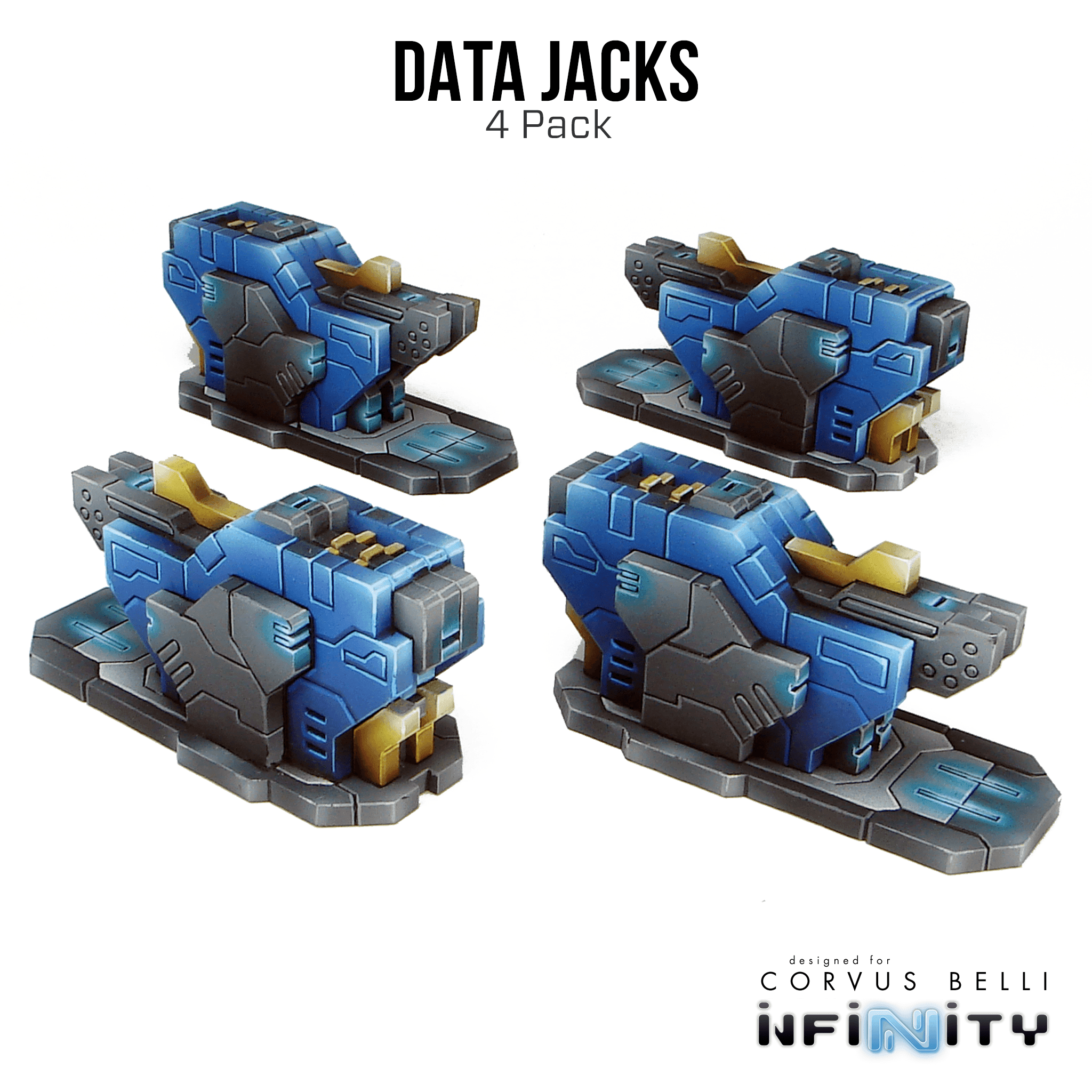 Kapsulo Data Jacks - 4 Pack
