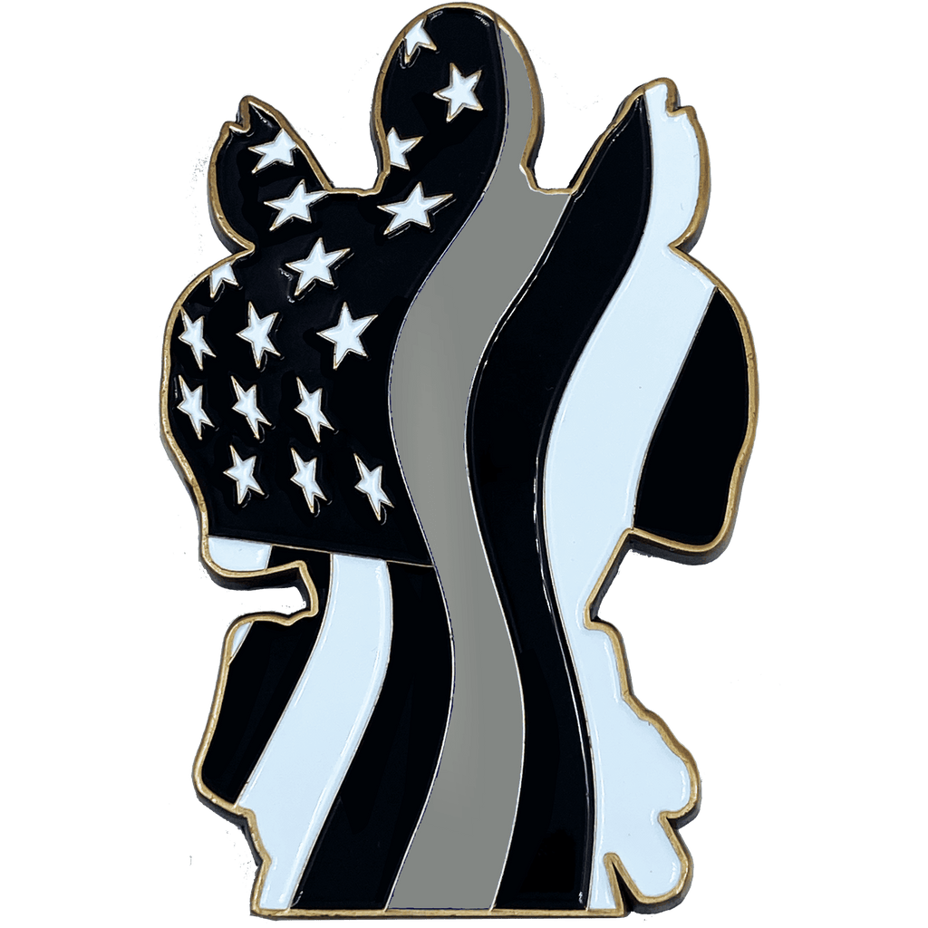 DL7-10 Deadpool inspired Correctional Officer Thin Gray Line CO Corrections - 