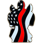 DL7-08 Deadpool inspired Fire Fighter Thin Red Line Fireman FireFighter Department - 