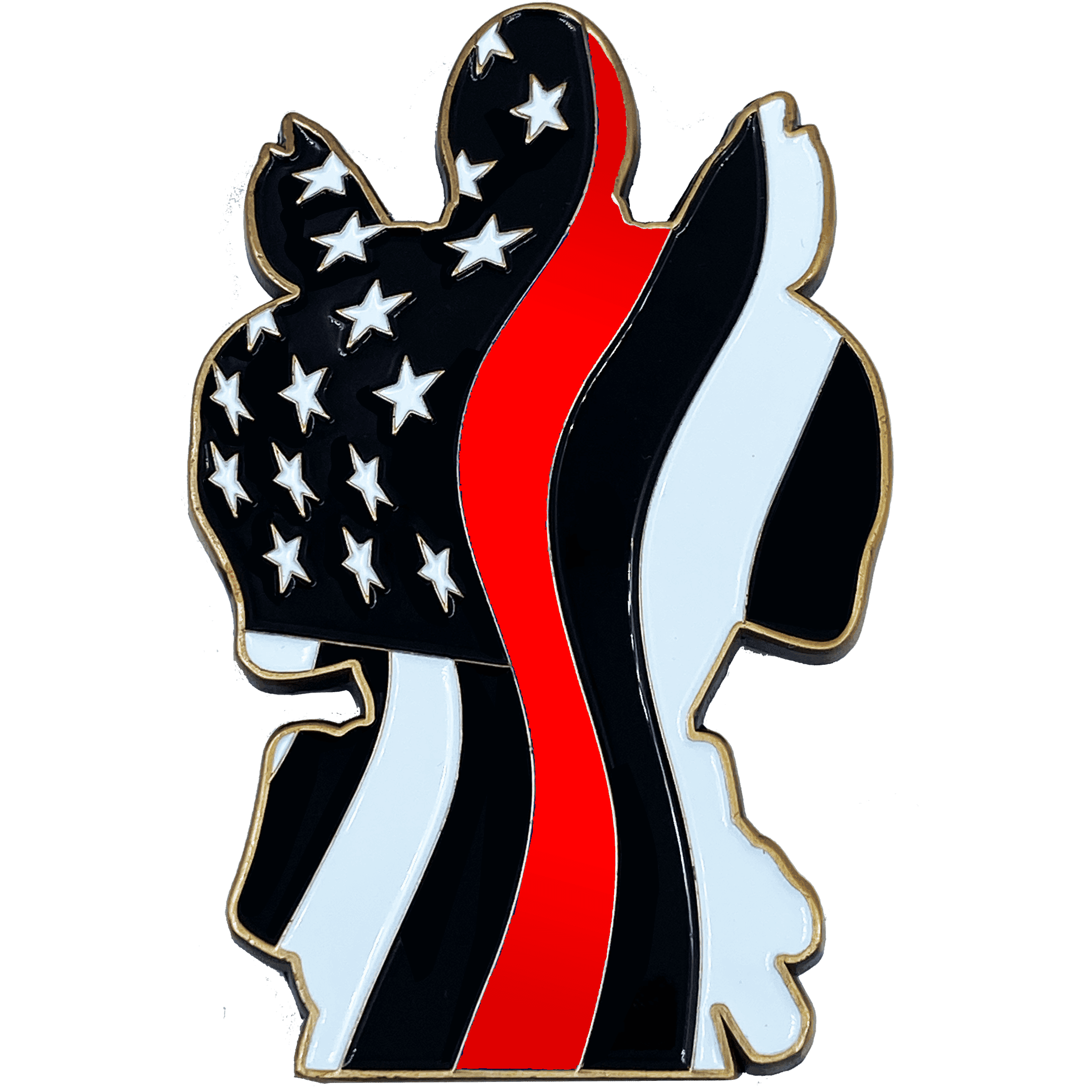 DL7-08 Deadpool inspired Fire Fighter Thin Red Line Fireman FireFighter Department - 