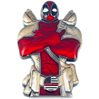 DL7-08 Deadpool inspired Fire Fighter Thin Red Line Fireman FireFighter Department - 