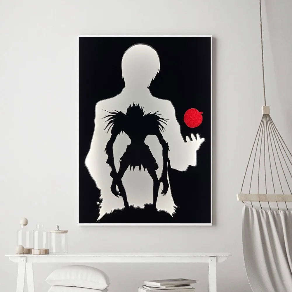 Death Note Anime Poster Prints Wall Art, Painting Bedroom Living Room Wall Bar Restaurant Decor