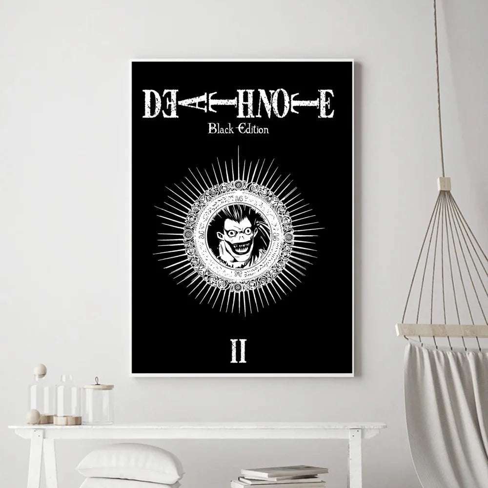 Death Note Anime Poster Prints Wall Art, Painting Bedroom Living Room Wall Bar Restaurant Decor