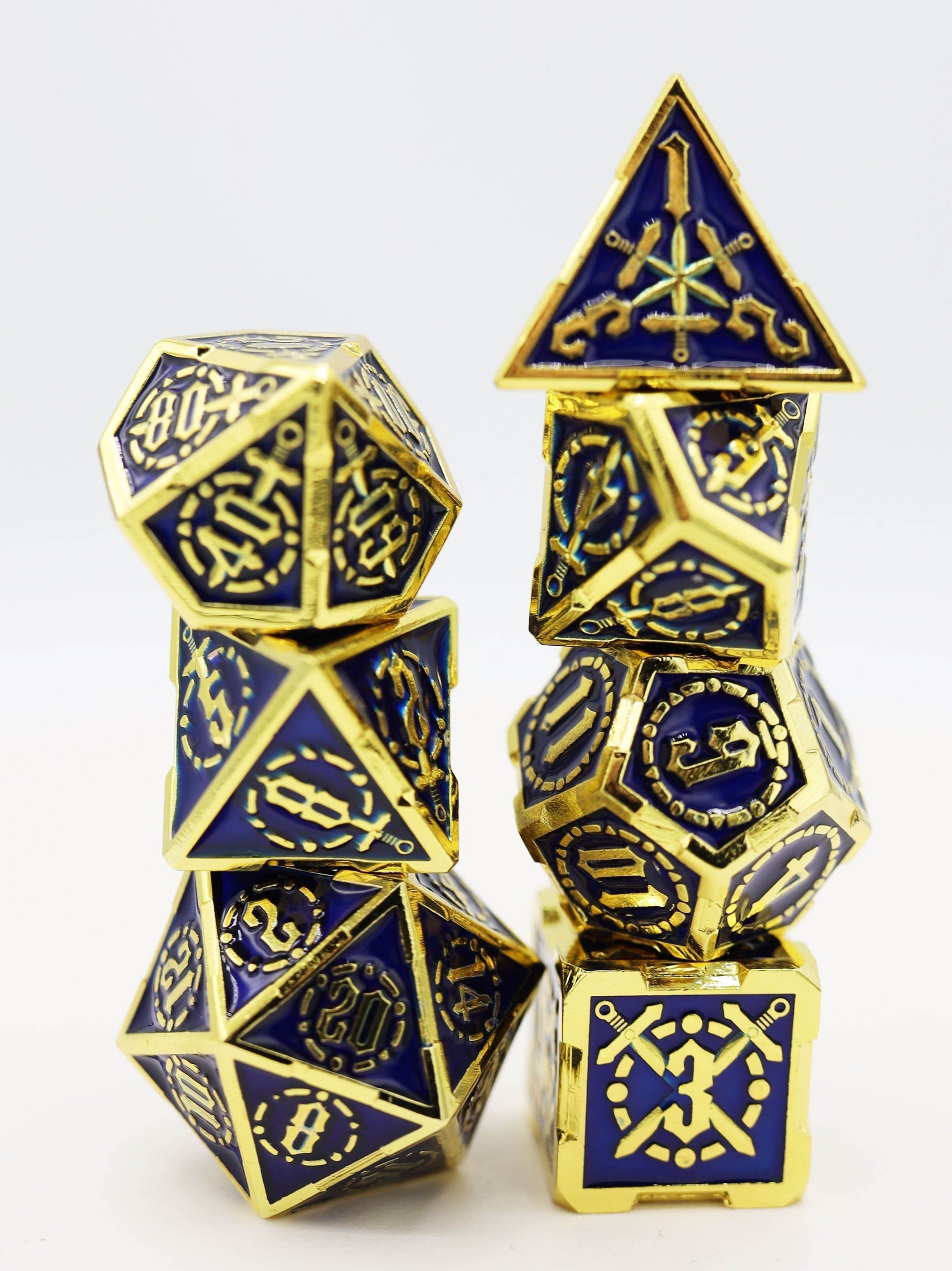 Crossed Swords: Deep Sea Sword - Metal RPG Dice Set - 