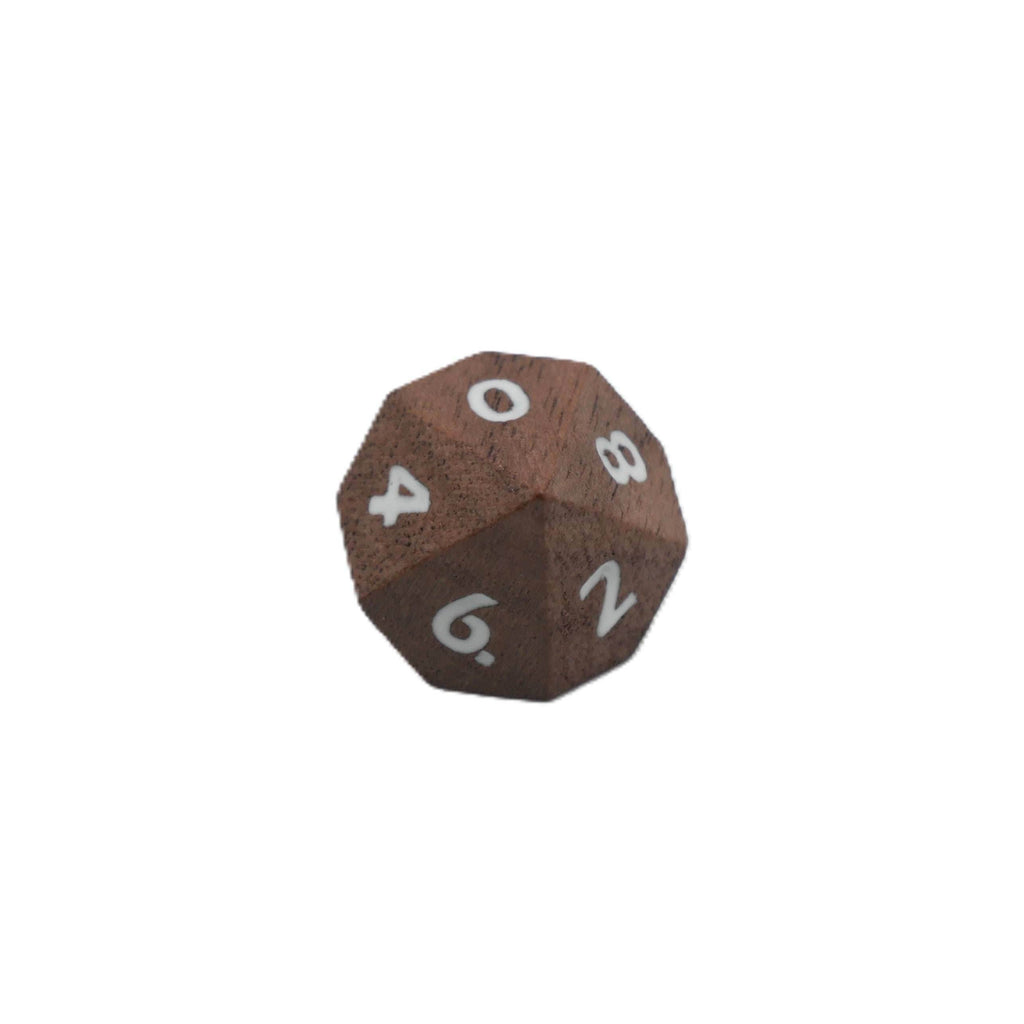 Deku Seed- 7 Piece DnD Dice Set | Wood RPG Gaming Dice - 