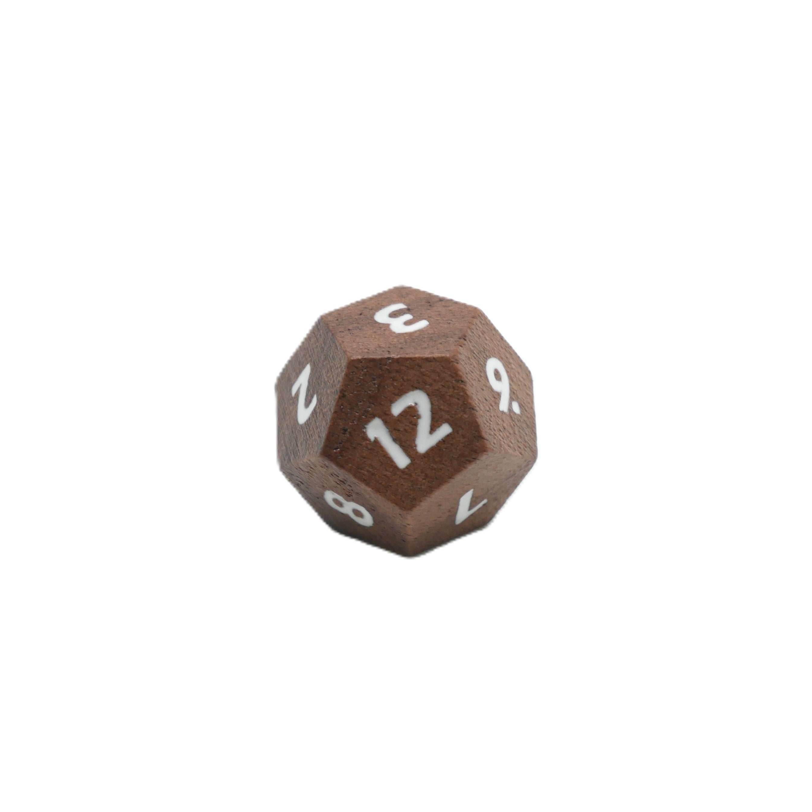 Deku Seed- 7 Piece DnD Dice Set | Wood RPG Gaming Dice - 