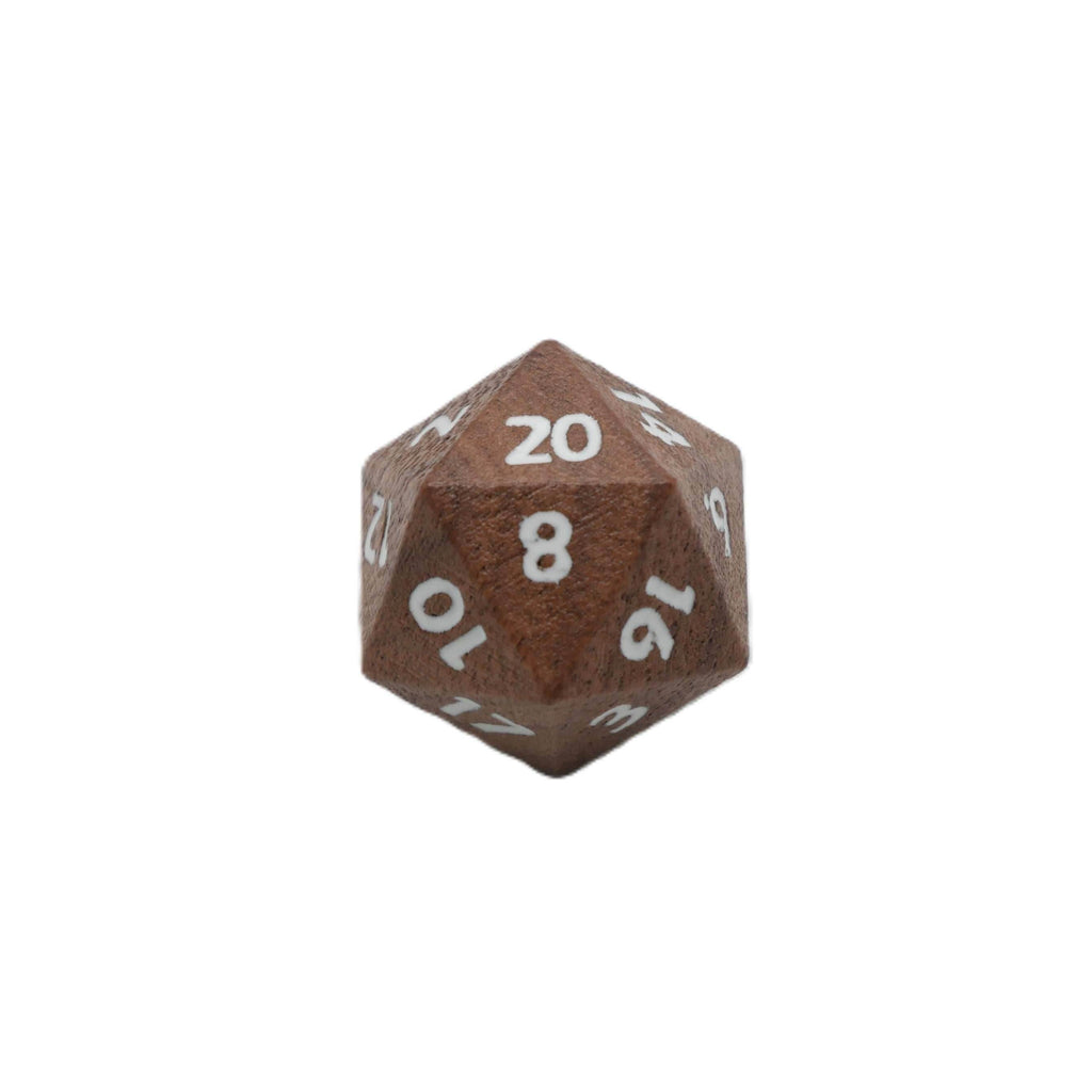 Deku Seed- 7 Piece DnD Dice Set | Wood RPG Gaming Dice - 