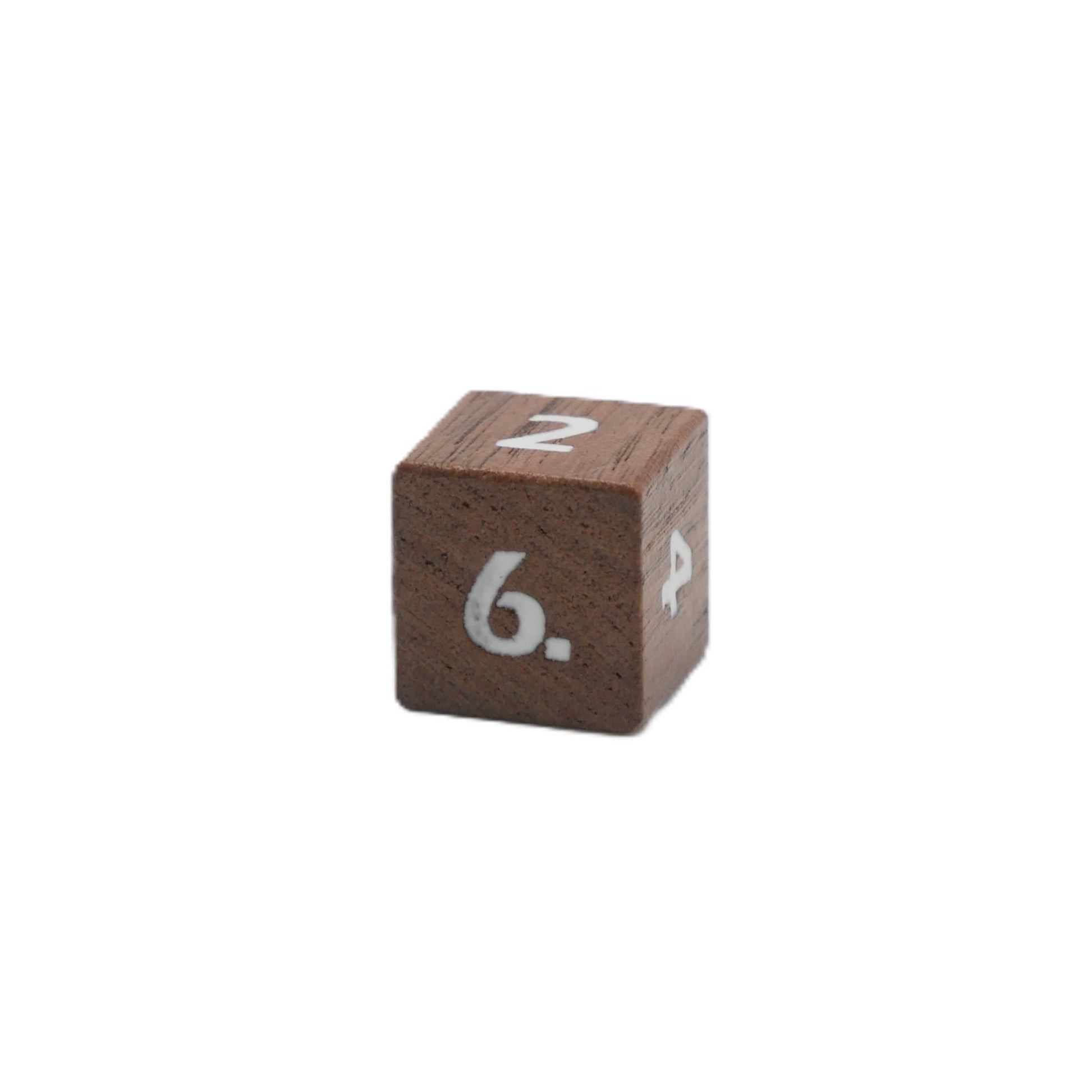 Deku Seed- 7 Piece DnD Dice Set | Wood RPG Gaming Dice - 