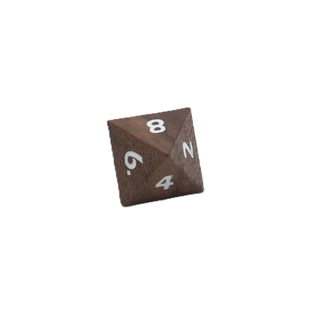 Deku Seed- 7 Piece DnD Dice Set | Wood RPG Gaming Dice - 