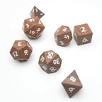 Deku Seed- 7 Piece DnD Dice Set | Wood RPG Gaming Dice - 