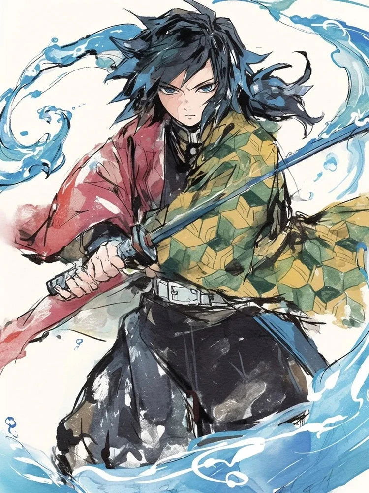 Demon Slayer Diamond Painting Kit Mosaic, Kimetsu no Yaiba Artist DIY Kit Home Decoration Picture Wall Art