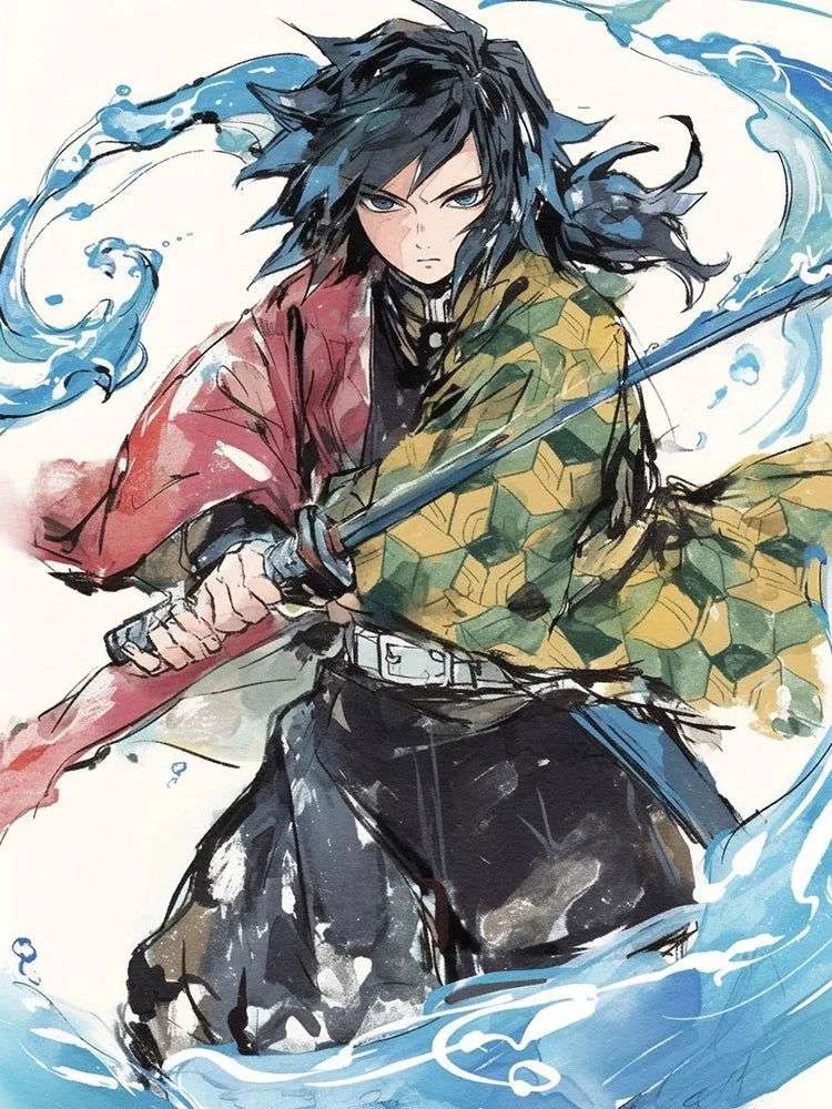 Demon Slayer Diamond Painting Kit Mosaic, Kimetsu no Yaiba Artist DIY Kit Home Decoration Picture Wall Art