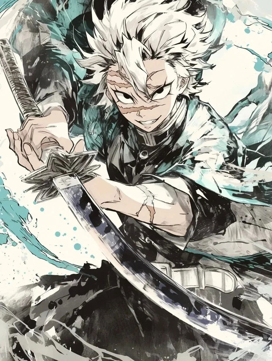 Demon Slayer Diamond Painting Kit Mosaic, Kimetsu no Yaiba Artist DIY Kit Home Decoration Picture Wall Art