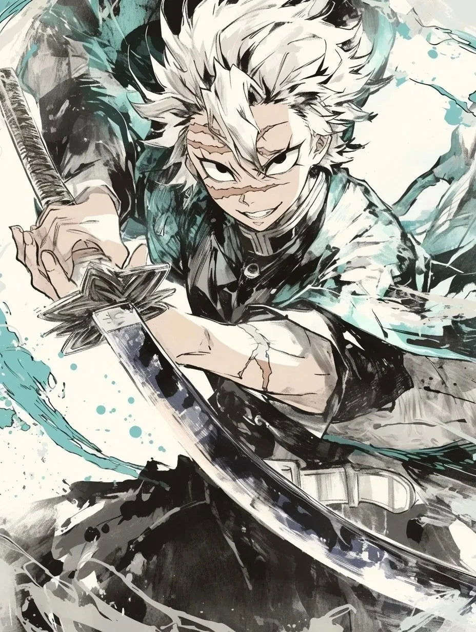 Demon Slayer Diamond Painting Kit Mosaic, Kimetsu no Yaiba Artist DIY Kit Home Decoration Picture Wall Art