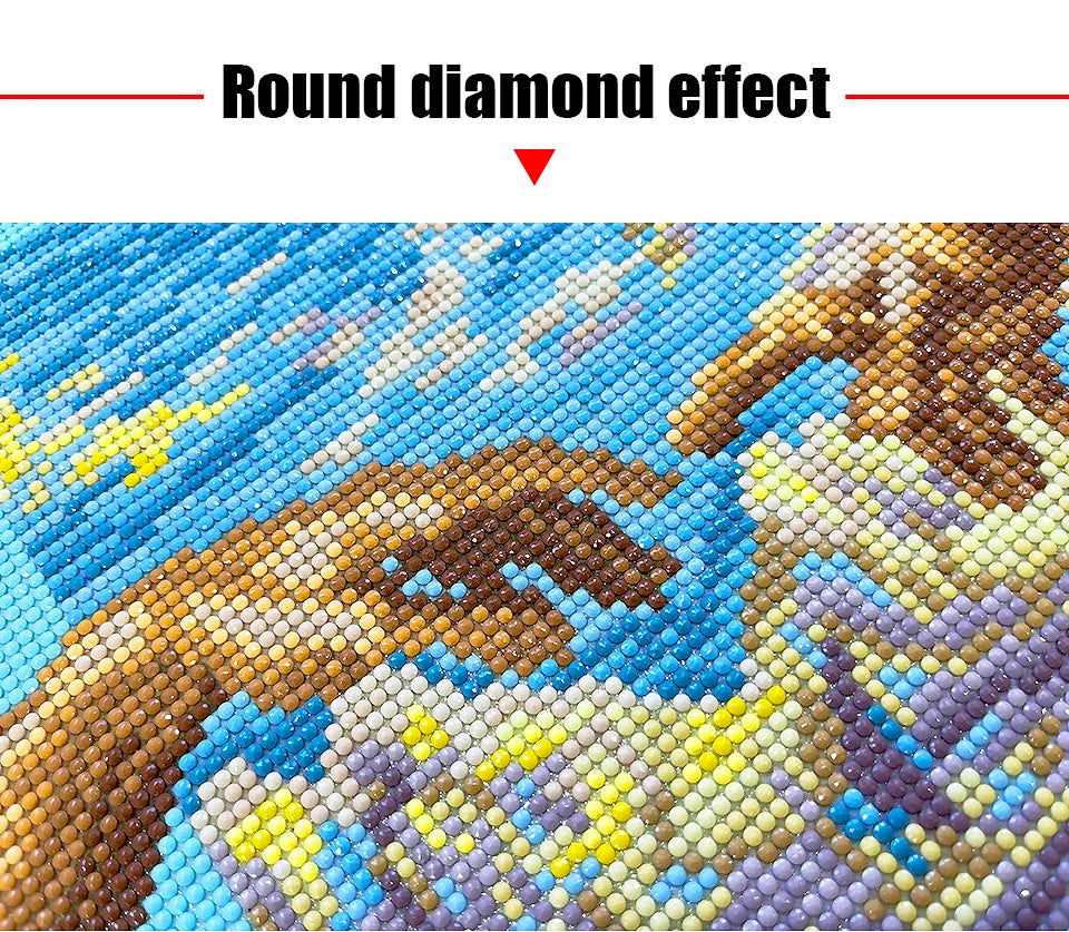 Demon Slayer Diamond Painting Kit Mosaic, Kimetsu no Yaiba Artist DIY Kit Home Decoration Picture Wall Art