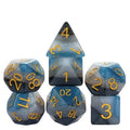 Denim Swirls RPG Dice Set - 