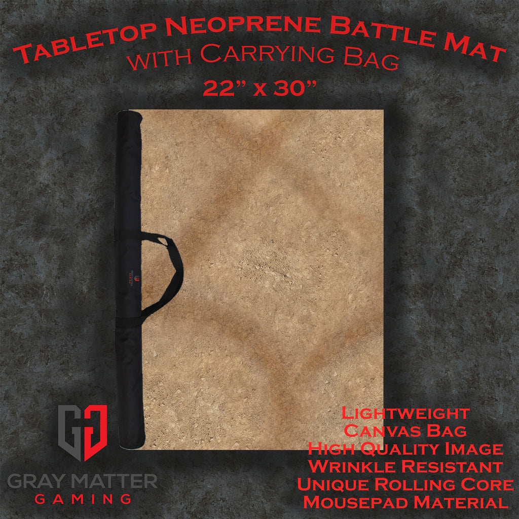 Desert Paths - Neoprene Battle Mat - Warhammer, AoS, 40K, Kill Team, MCP, Shatterpoint, Legion, More