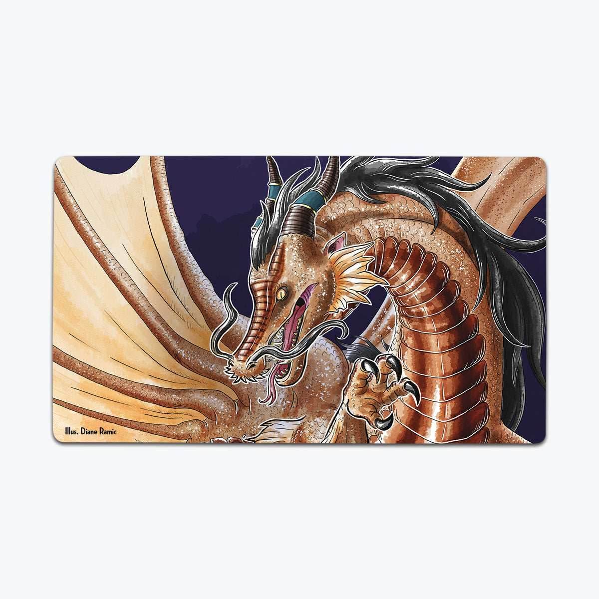 Regal Copper Dragon Playmat - Standard Playmat / Plain