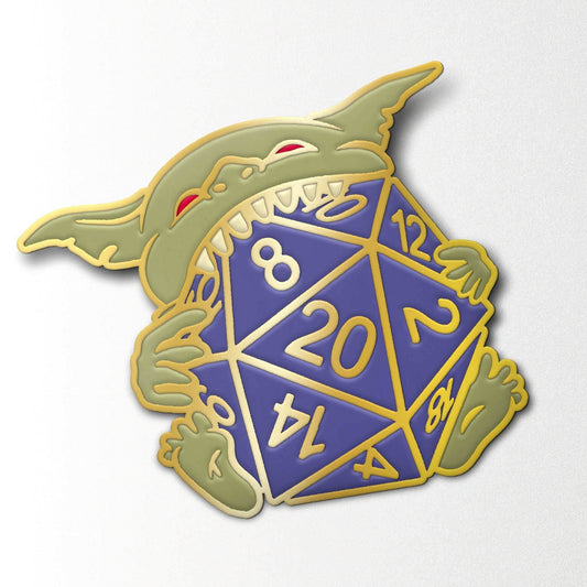 Dice Goblin Feeding - Enamel Pin - 