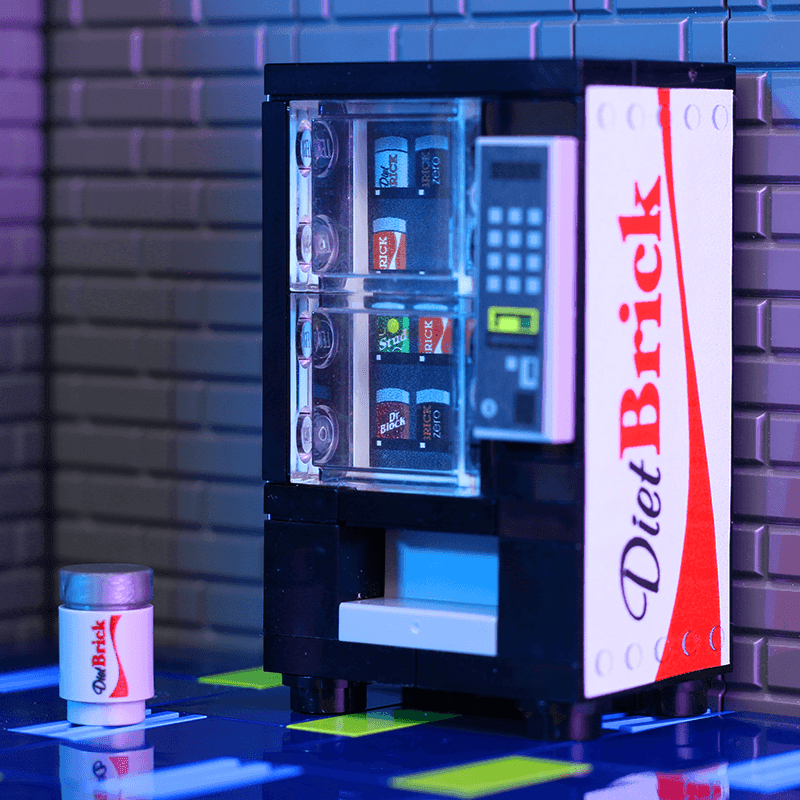 Diet Brick - B3 Customs Soda Vending Machine made using LEGO parts - 