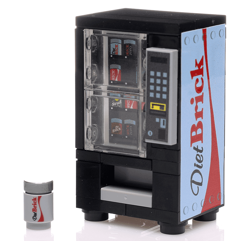 Diet Brick - B3 Customs Soda Vending Machine made using LEGO parts - 