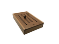 ELITE Magnetic Clasp Storage Box With  4 Pegs; Scoring Track for Crokinole NO DISCS (2024 Version)