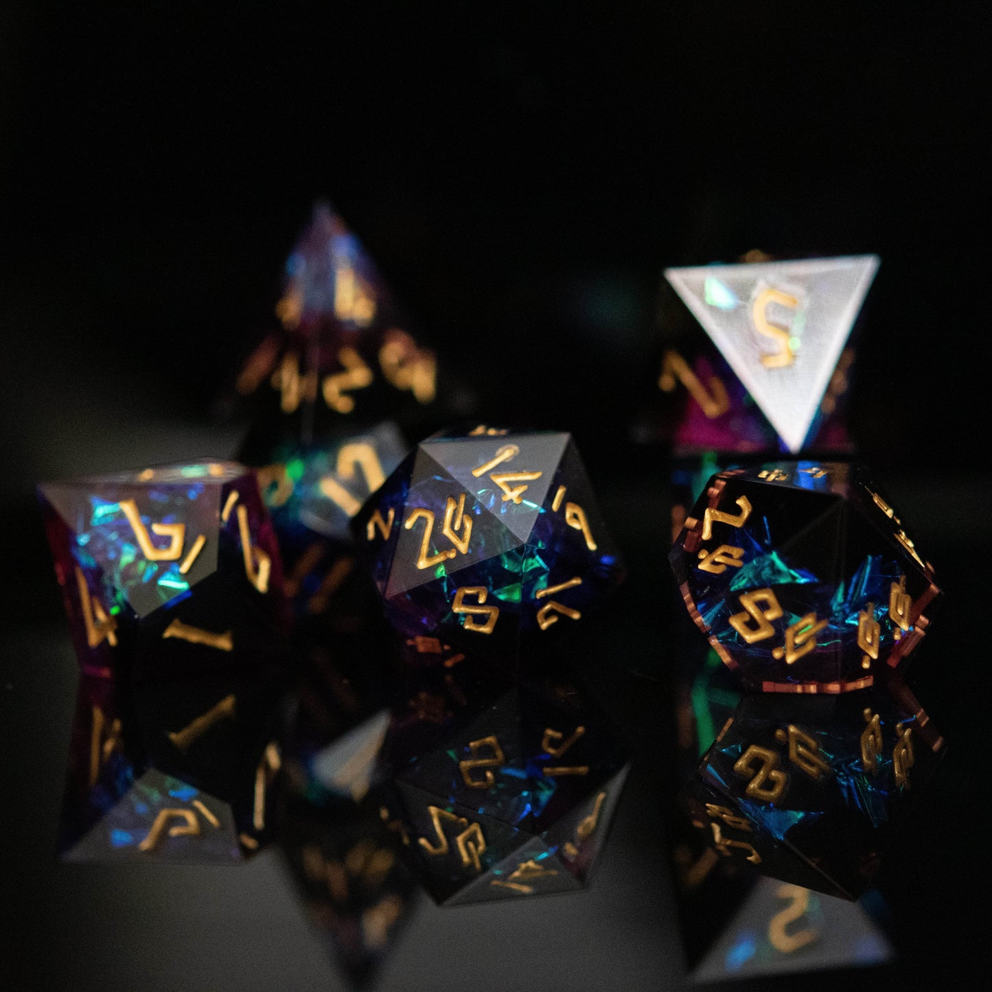 Disenchanted Sharp-Edged Resin Dice Set 'PRE-ORDER | SPRING EVENT DEAL' - 