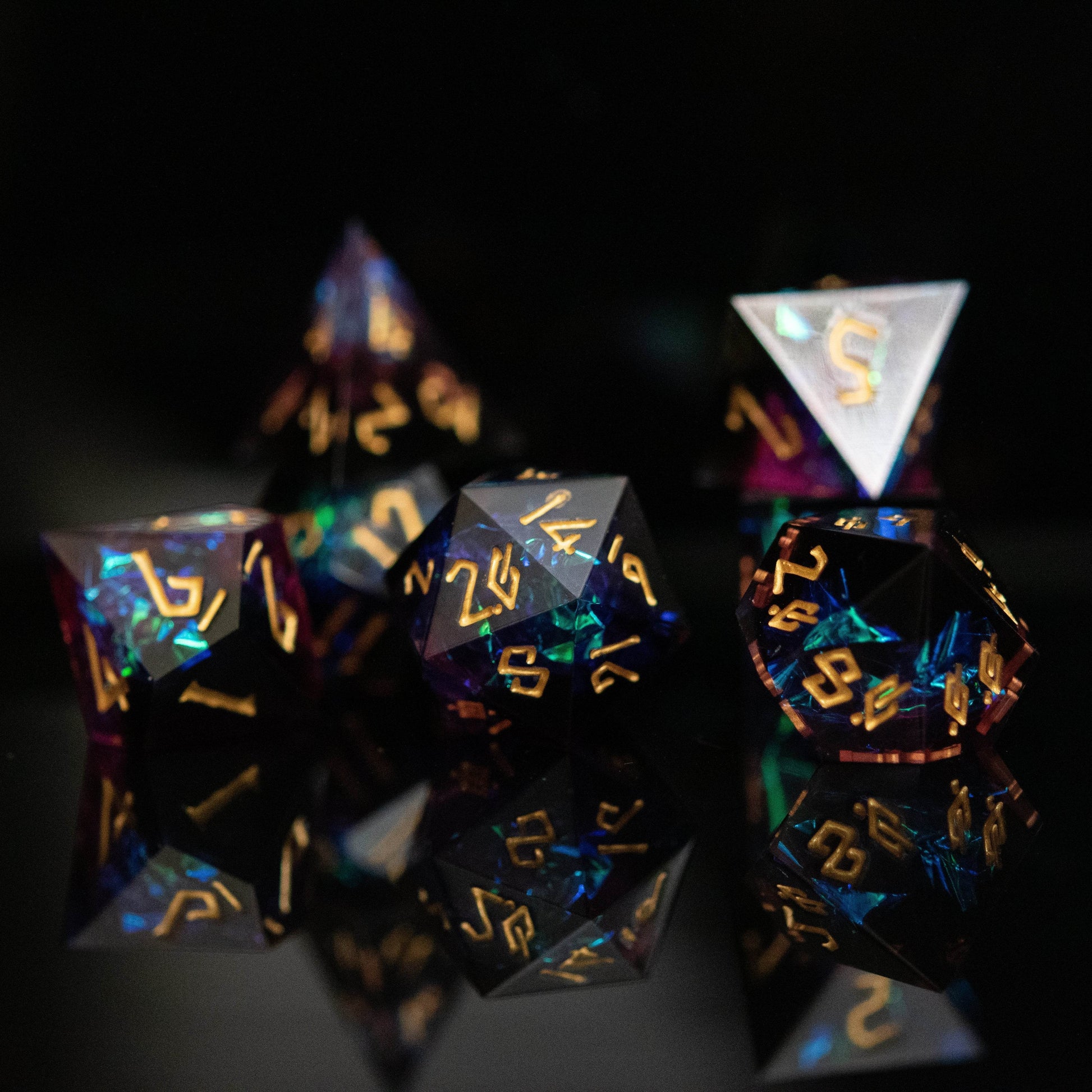 Disenchanted Sharp-Edged Resin Dice Set 'PRE-ORDER | SPRING EVENT DEAL' - 
