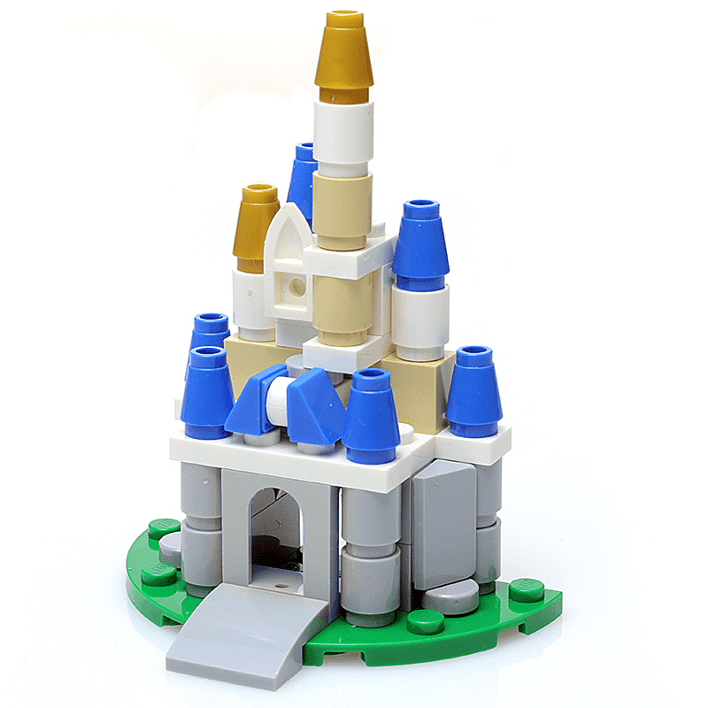 Custom Mini Magical Castle made using LEGO parts - B3 Customs - 
