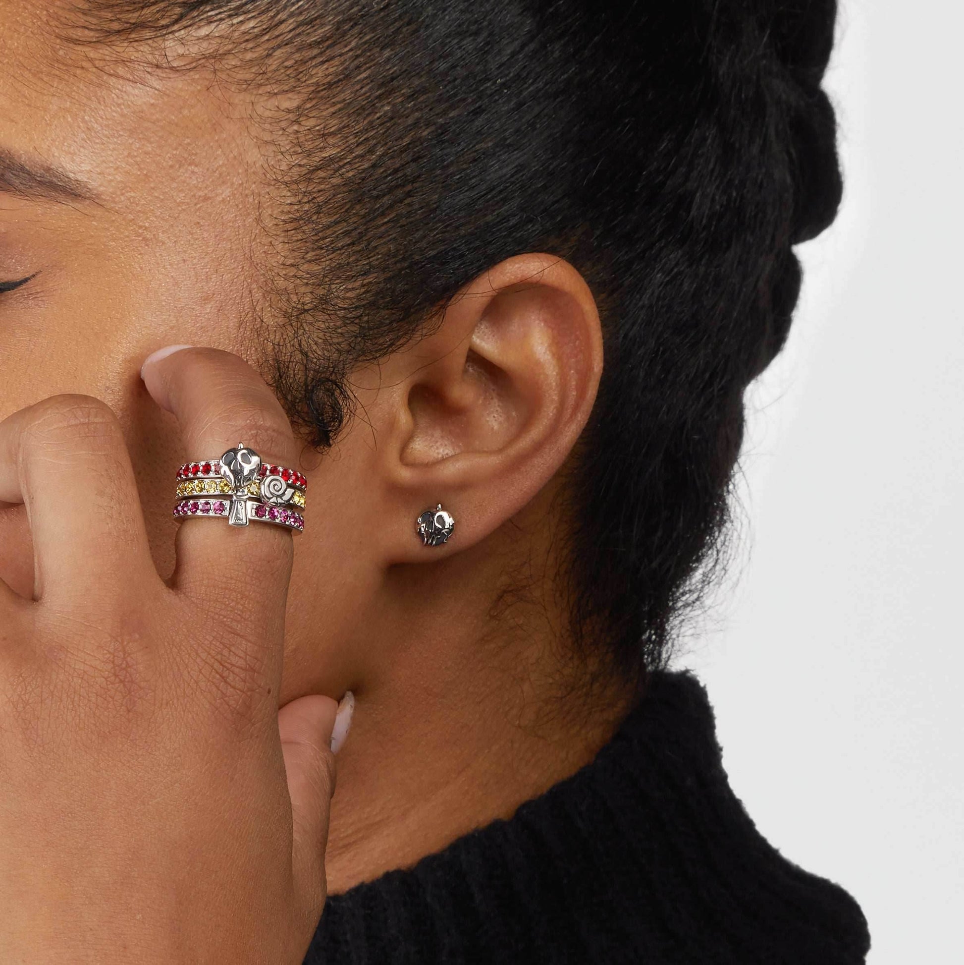 Disney X RockLove DISNEY THE EMPERORS NEW GROOVE Yzma Iconic Villains Stacker Ring - Size 5