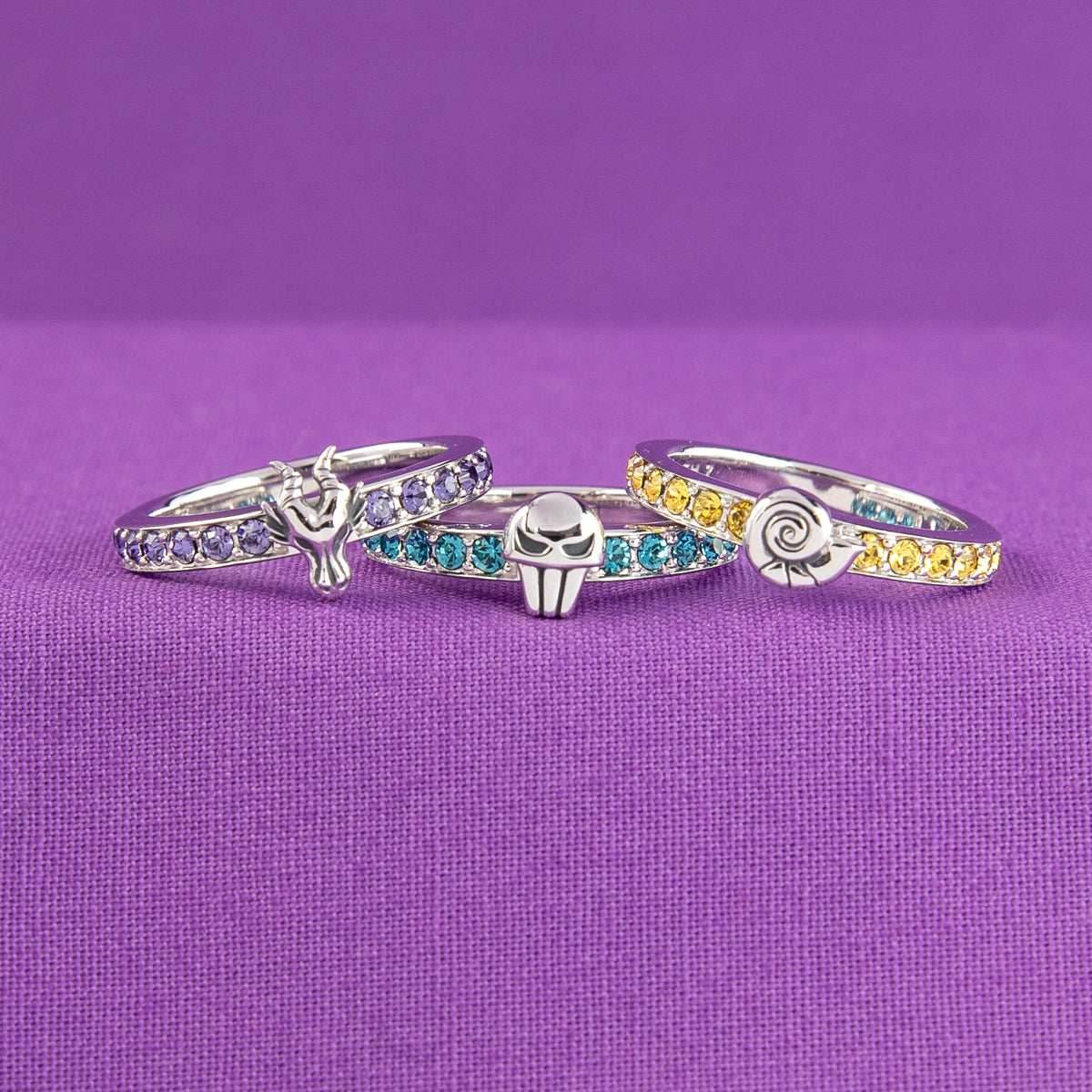 Disney X RockLove DISNEY THE LITTLE MERMAID Ursula Iconic Villains Stacker Ring - Size 5