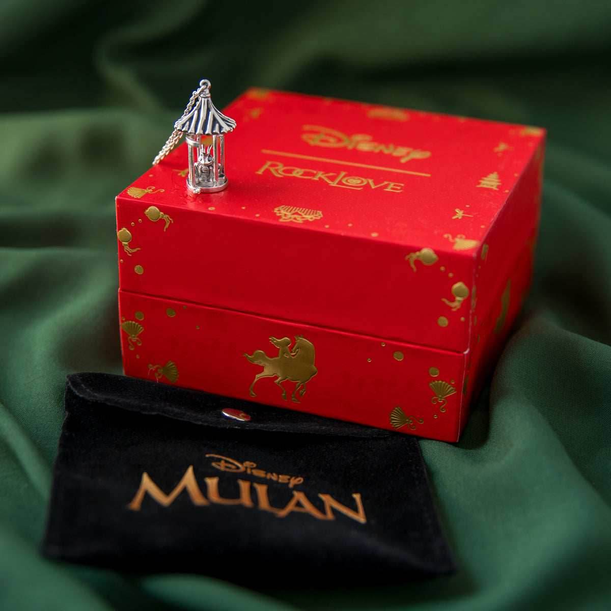 Disney X RockLove MULAN Good Luck Cri-Kee Necklace - 