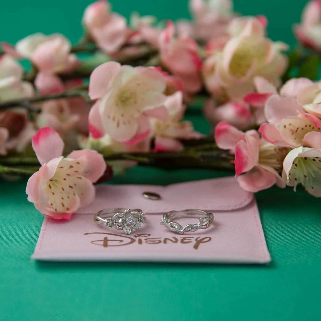 Disney X RockLove DISNEY MULAN Mulan Cherry Blossom Stacker Rings - Rose Gold Plated / Size 5