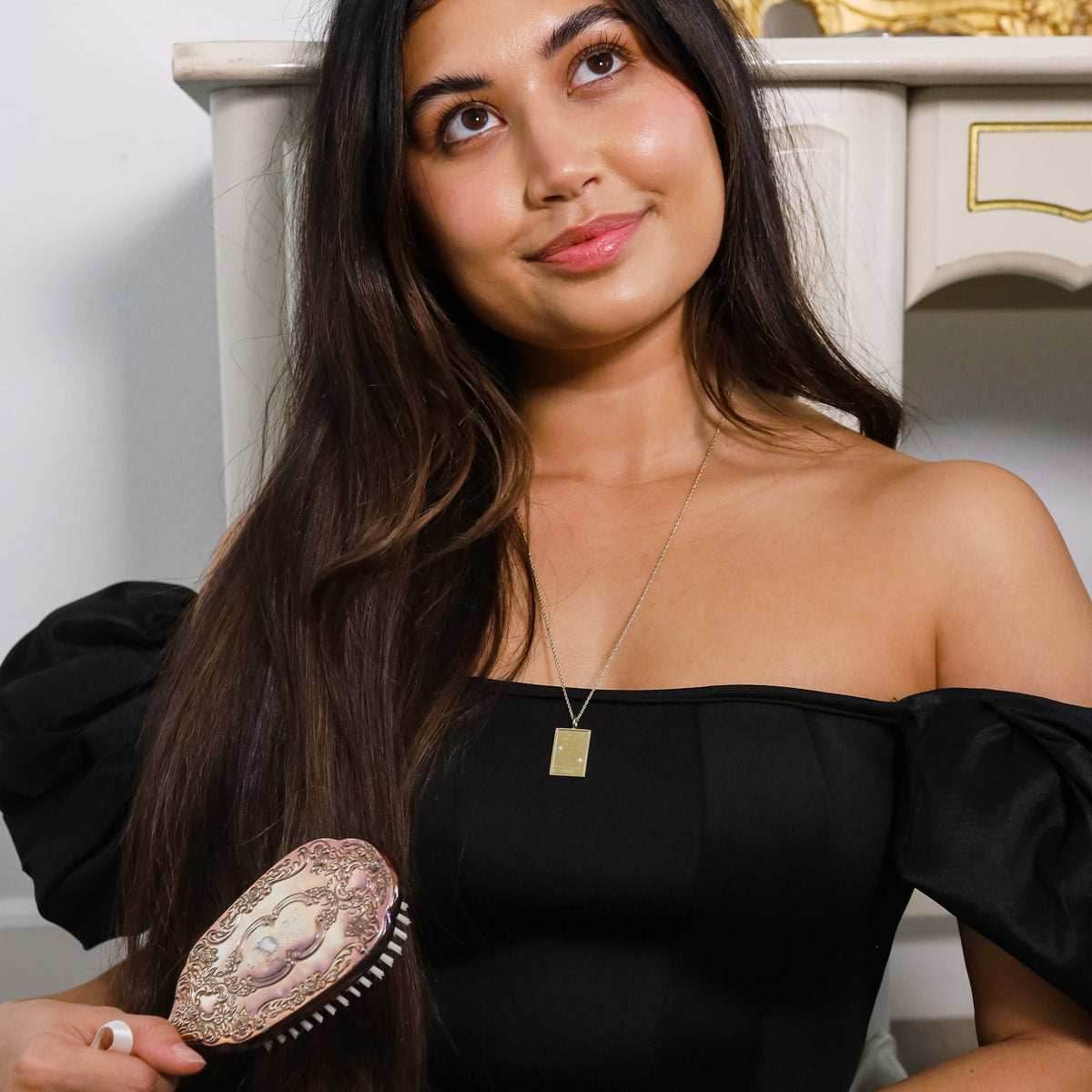 Disney X RockLove THE LITTLE MERMAID Ariel Tablet Necklace - Sterling Silver