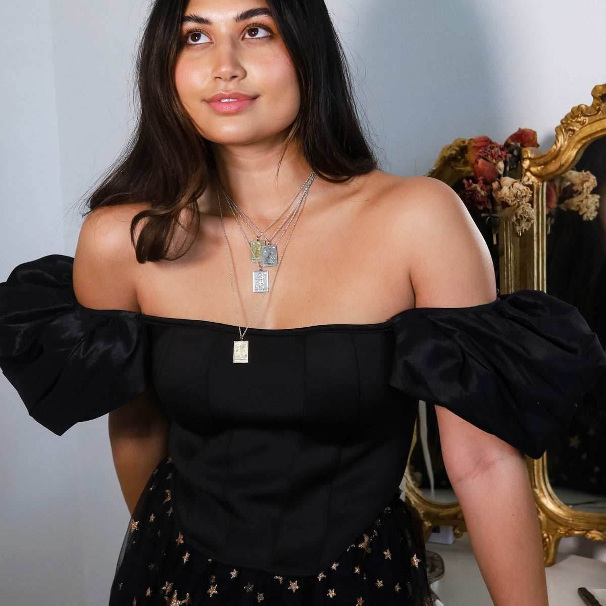 Disney X RockLove THE LITTLE MERMAID Ariel Tablet Necklace - Sterling Silver