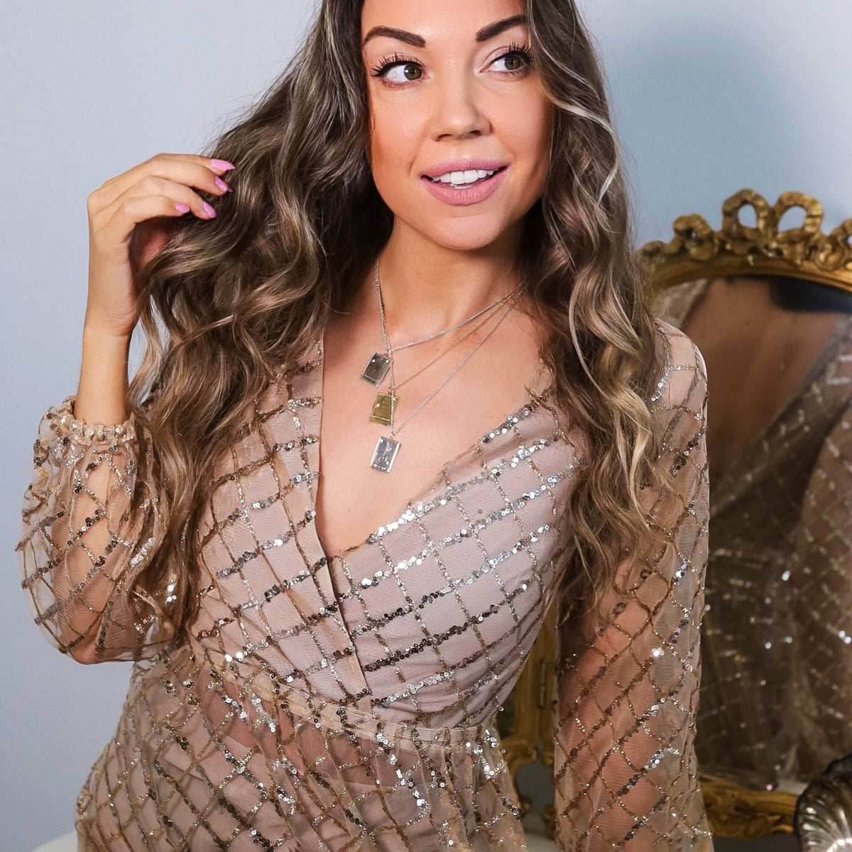 Disney X RockLove PETER PAN Tinker Bell Tablet Necklace - Sterling Silver