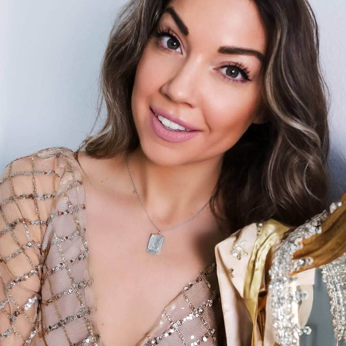 Disney X RockLove PETER PAN Tinker Bell Tablet Necklace - Sterling Silver