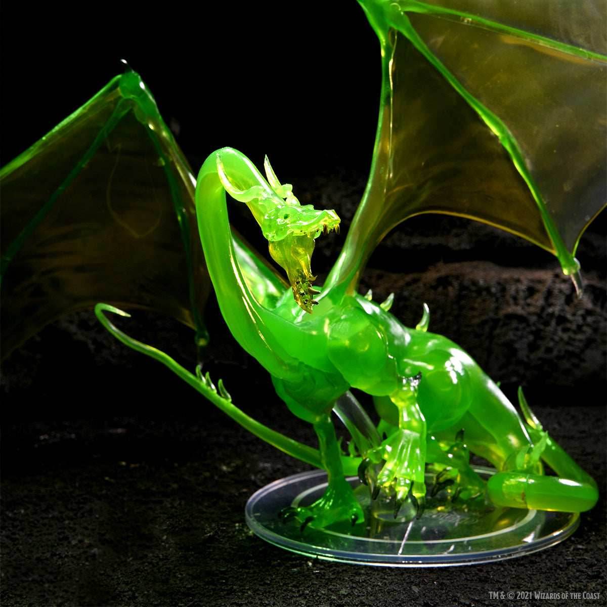 D&D: Icons of the Realms - Adult Emerald Dragon Premium Figure - 