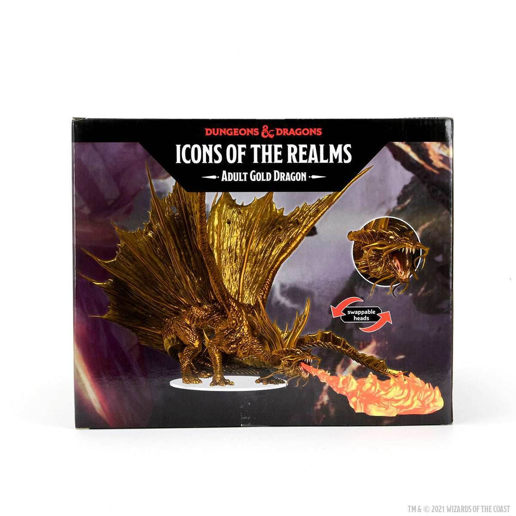 D&D: Icons of the Realms - Adult Gold Dragon Premium Figure - 