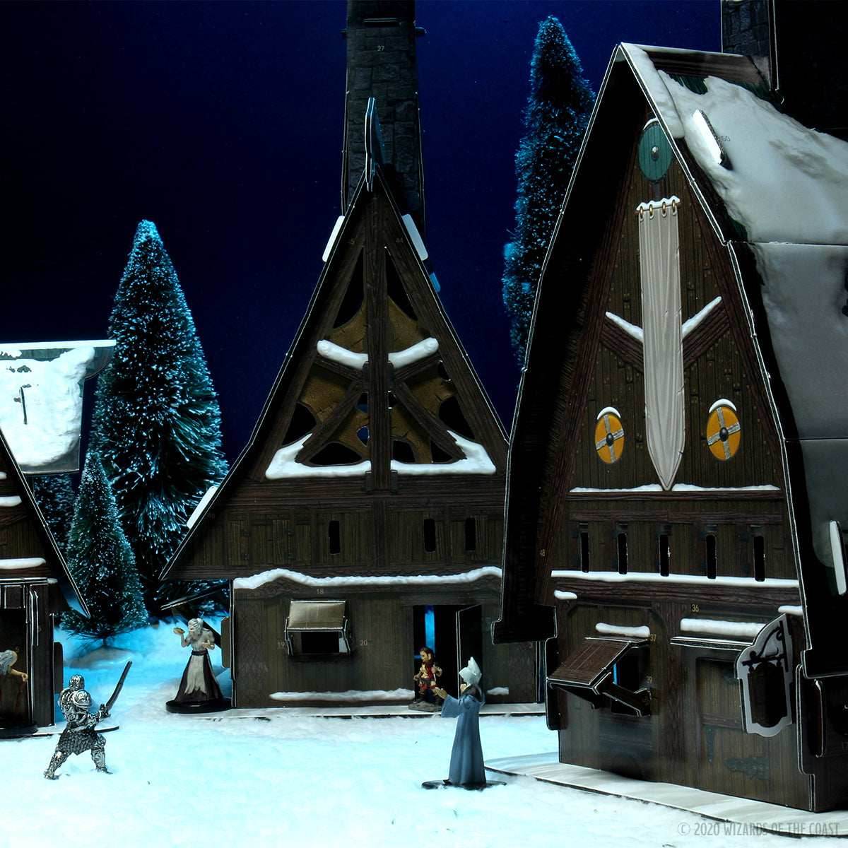 D&D: Icons of the Realms - Icewind Dale: Rime of the Frostmaiden - Ten Towns Papercraft Set - 
