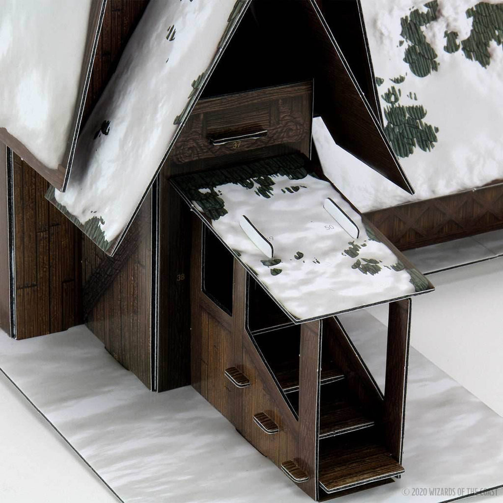 D&D: Icons of the Realms - Icewind Dale: Rime of the Frostmaiden - The Lodge Papercraft Set - 