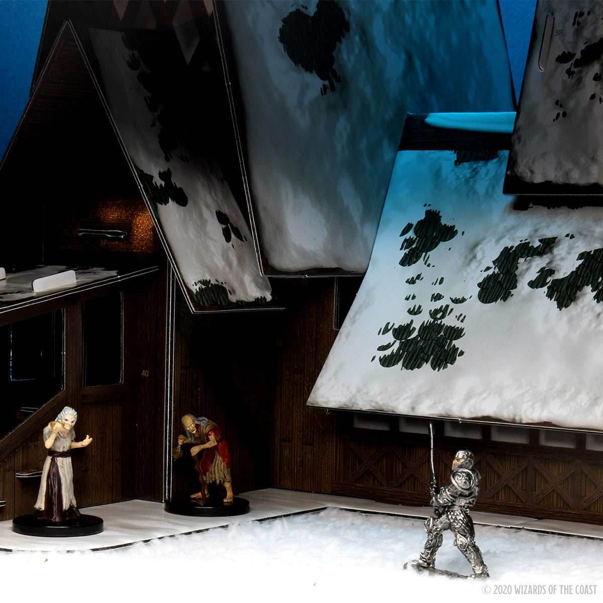 D&D: Icons of the Realms - Icewind Dale: Rime of the Frostmaiden - The Lodge Papercraft Set - 