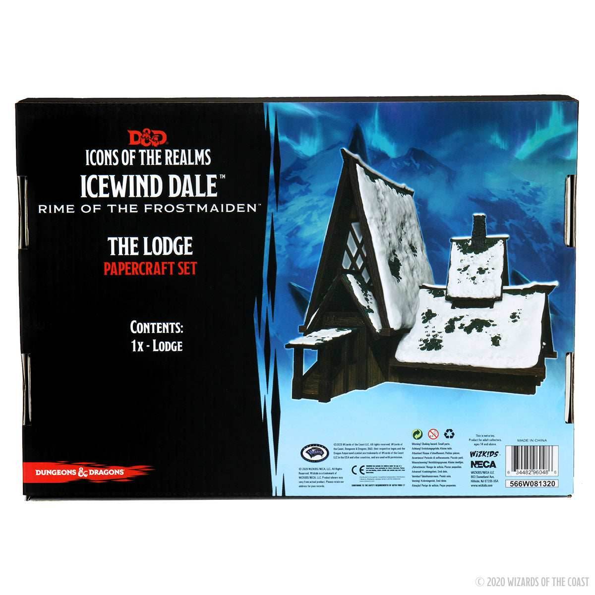 D&D: Icons of the Realms - Icewind Dale: Rime of the Frostmaiden - The Lodge Papercraft Set - 