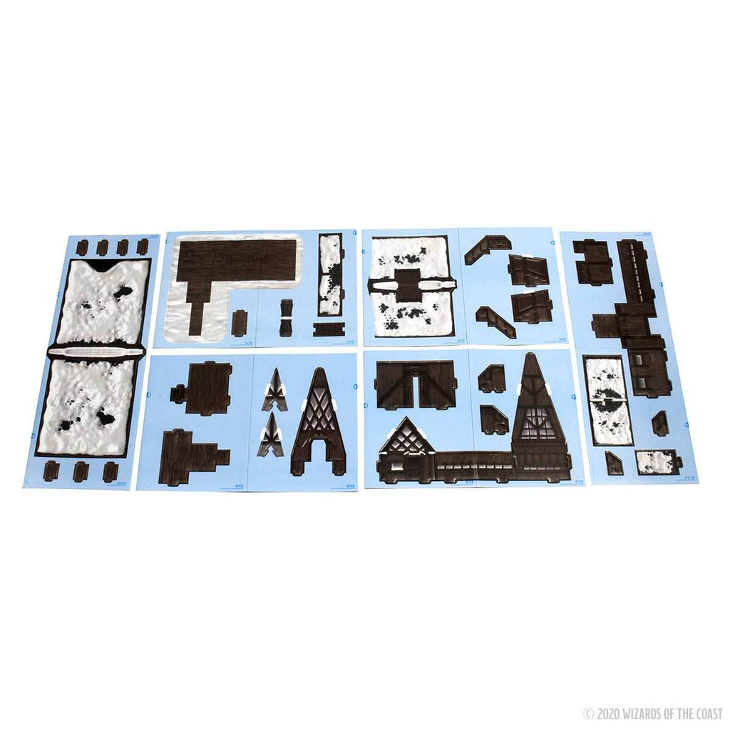 D&D: Icons of the Realms - Icewind Dale: Rime of the Frostmaiden - The Lodge Papercraft Set - 