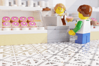 Parlor Doughnuts Tile Part Pack (20 Tiles) made with LEGO parts - 