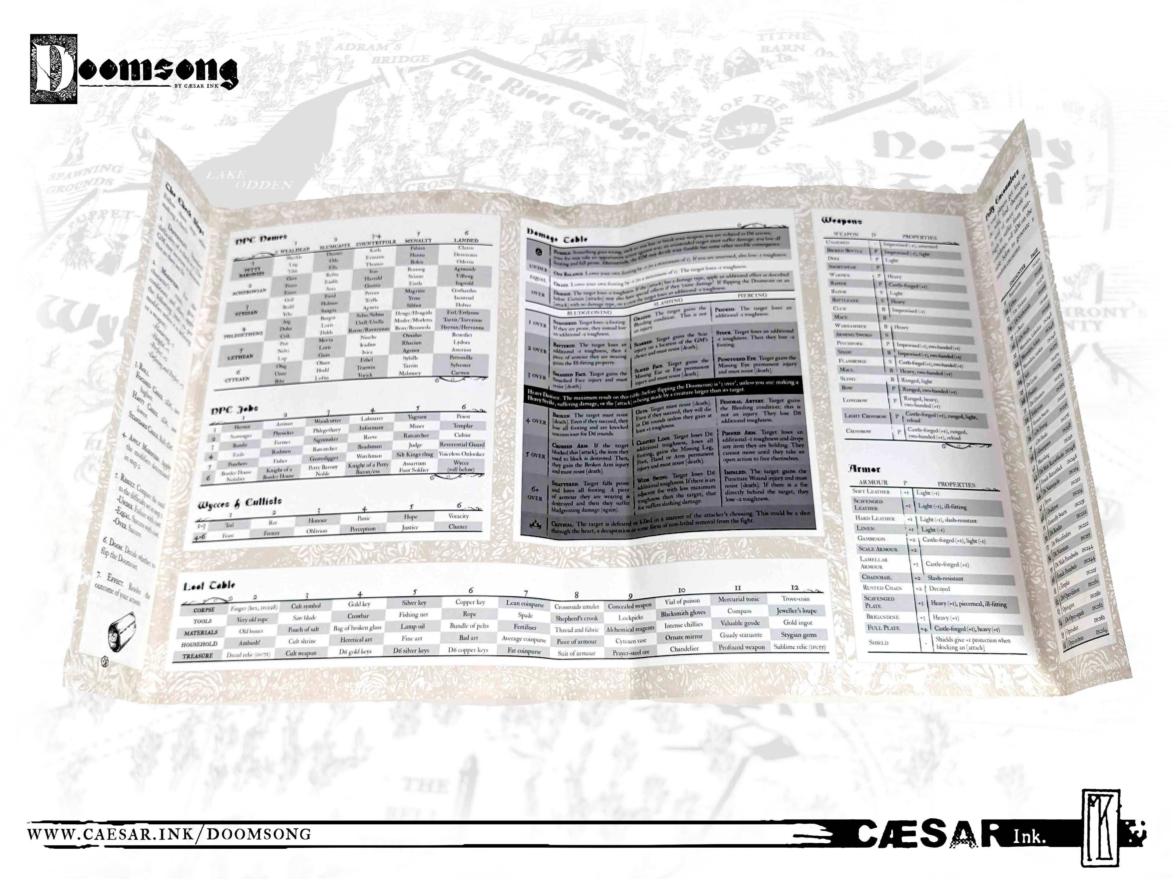 Doomsong RPG: Corebook - 